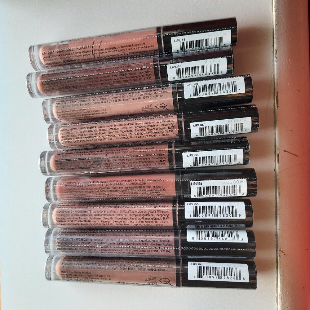 NEW and SEALED Set of 3 NYX Lip Lingerie Nude Matte Liquid Lipstick for $20